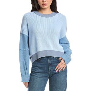 Rd Style Womens  Rumer Denim Combo Pullover, Blue